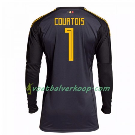 België Courtois 1 Doelman Thuisshirt WK voetbal 2018 België Courtois 1 Doelman Thuisshirt WK voetbal 2018